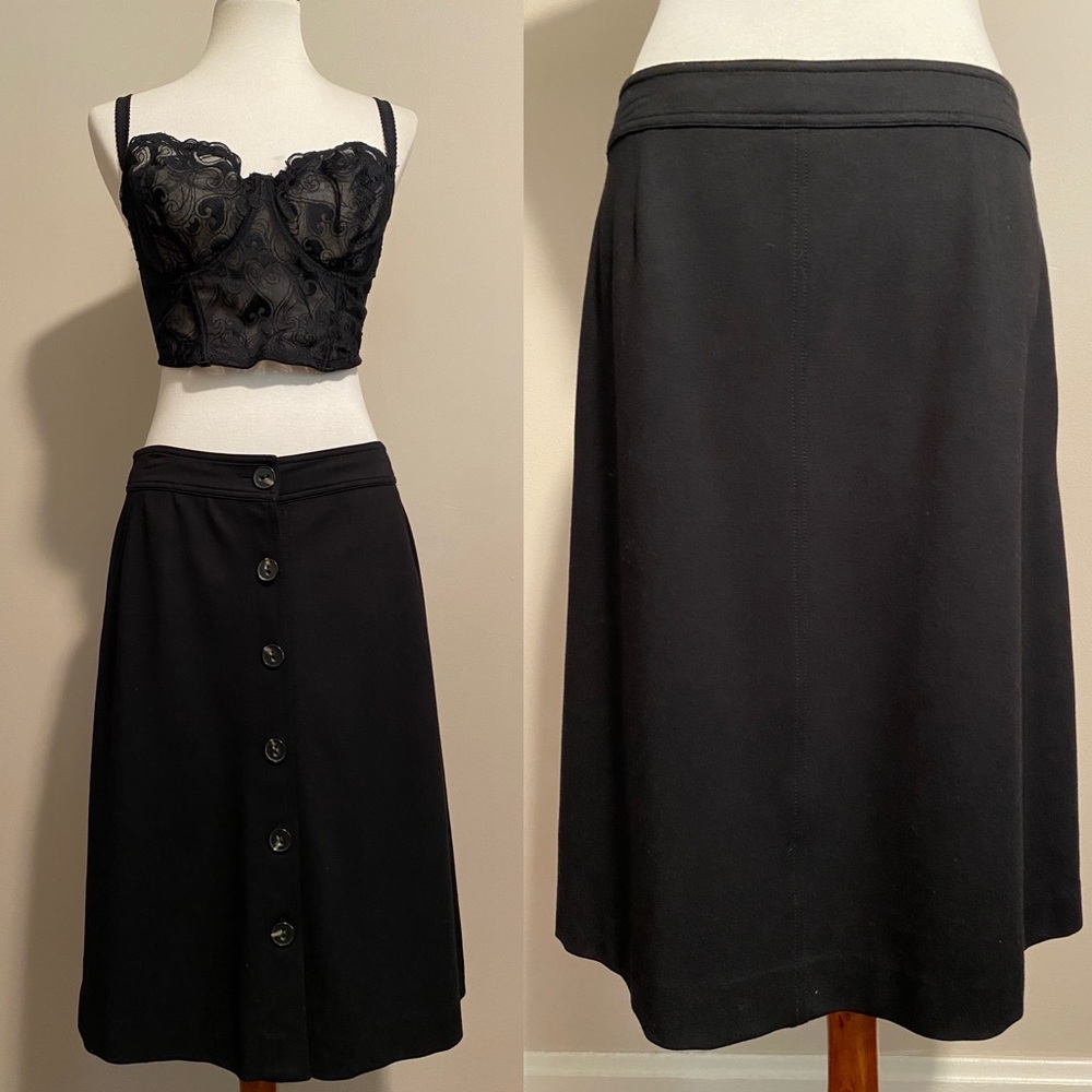 Trina Turk Black A Line Skirt